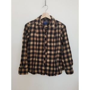 Vintage Pendleton - Women's Button-up Wool Plaid